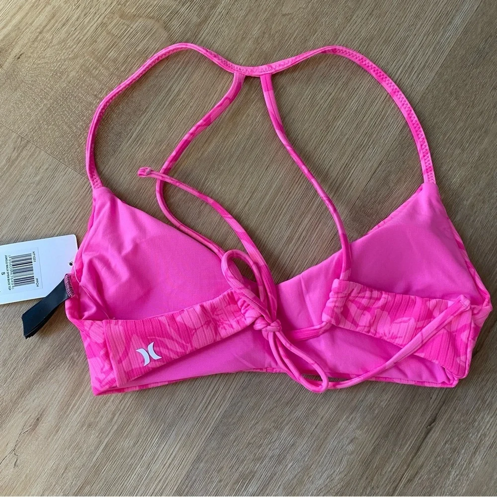 Hurley Jungle Walk Open Back Swim Top